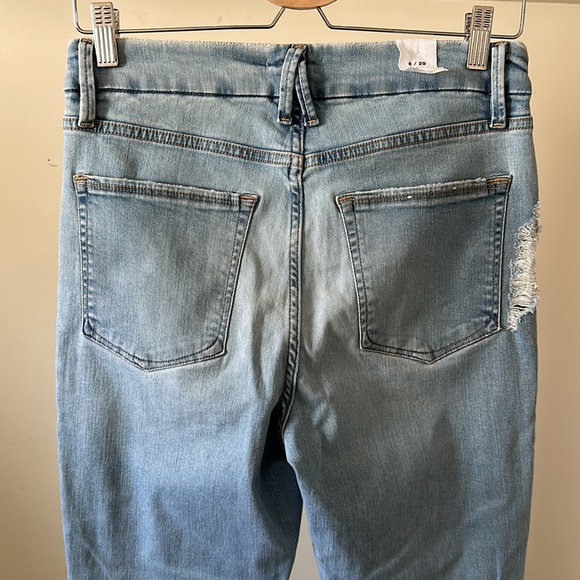 New Good American Good Legs skinny high rise distressed light wash ankle jean - Picture 11 of 15